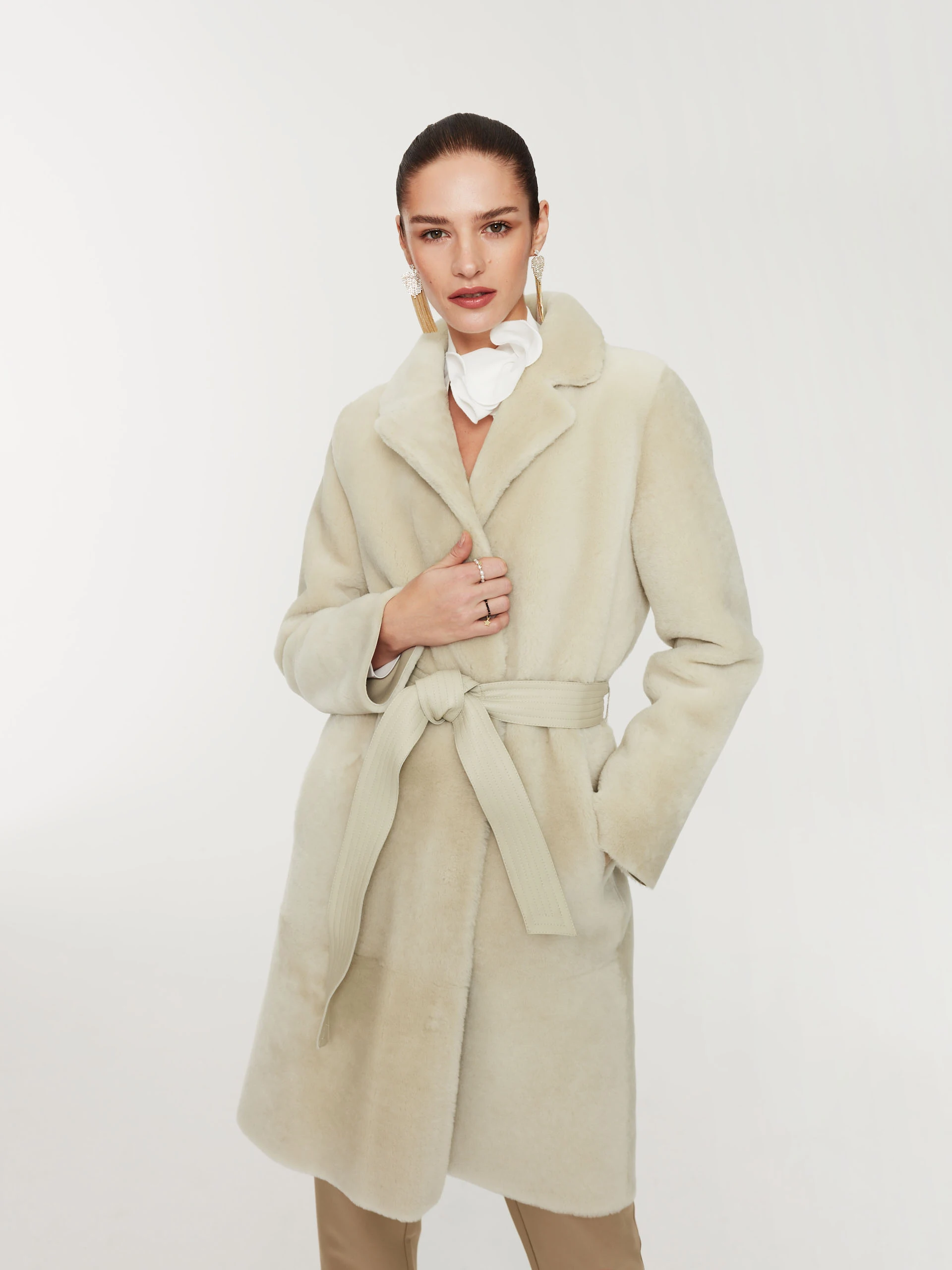 Merino robe coat