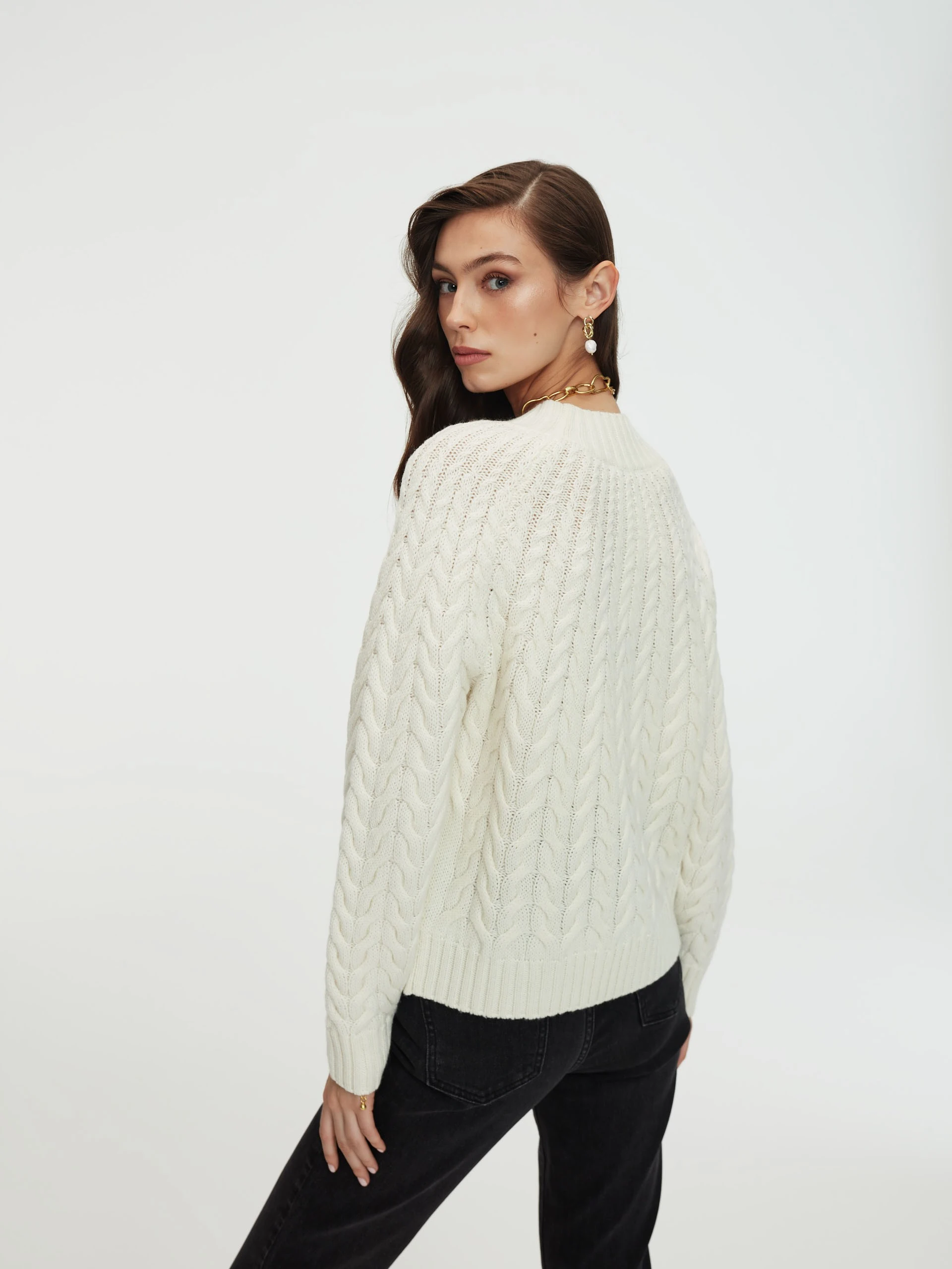 Woven sweater