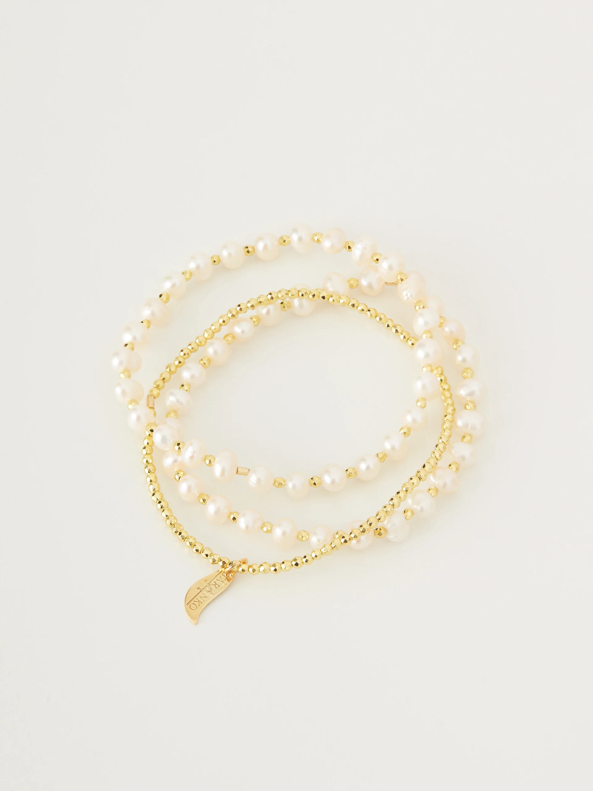 Komplet bransoletek z perłami