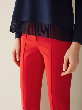 BLOUSE WITH PLEATS AT THE BOTTOM