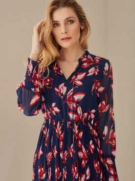 ETHEREAL FLORAL PATTERN DRESS