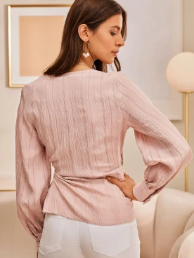 PINK ENVELOPE BLOUSE