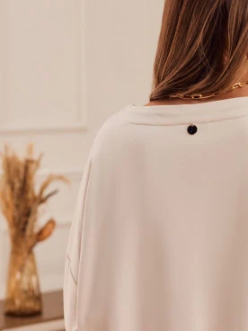 BEIGE BLOUSE WITH RUFFLE