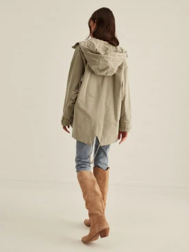 SPRING COAT IN KHAKI COLOR