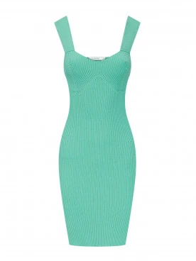 TURQUOISE KNIT DRESS