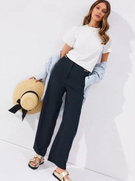 Cotton white blouse with a cutout on the back