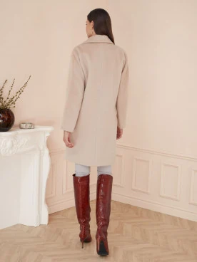 CLASSIC WOOL COAT WITH ALPACA