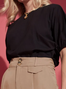CZARNA BLUZKA OVERSIZE