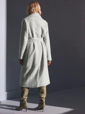 ALPACA COAT IN ECRU COLOR