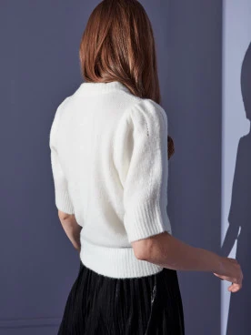 BLACK PLEATED SKIRT