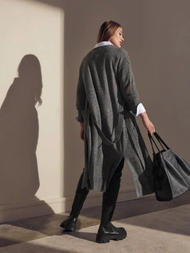 LONG GRAY CARDIGAN