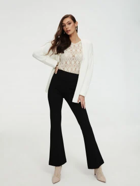 White wool sweater