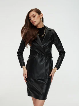 Black leather jacket