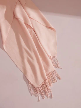 PINK WOOL SHAWL
