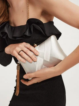 Silver handbag