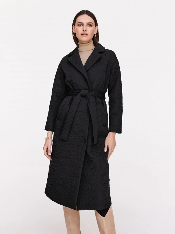 Quilted coat with a classic cut