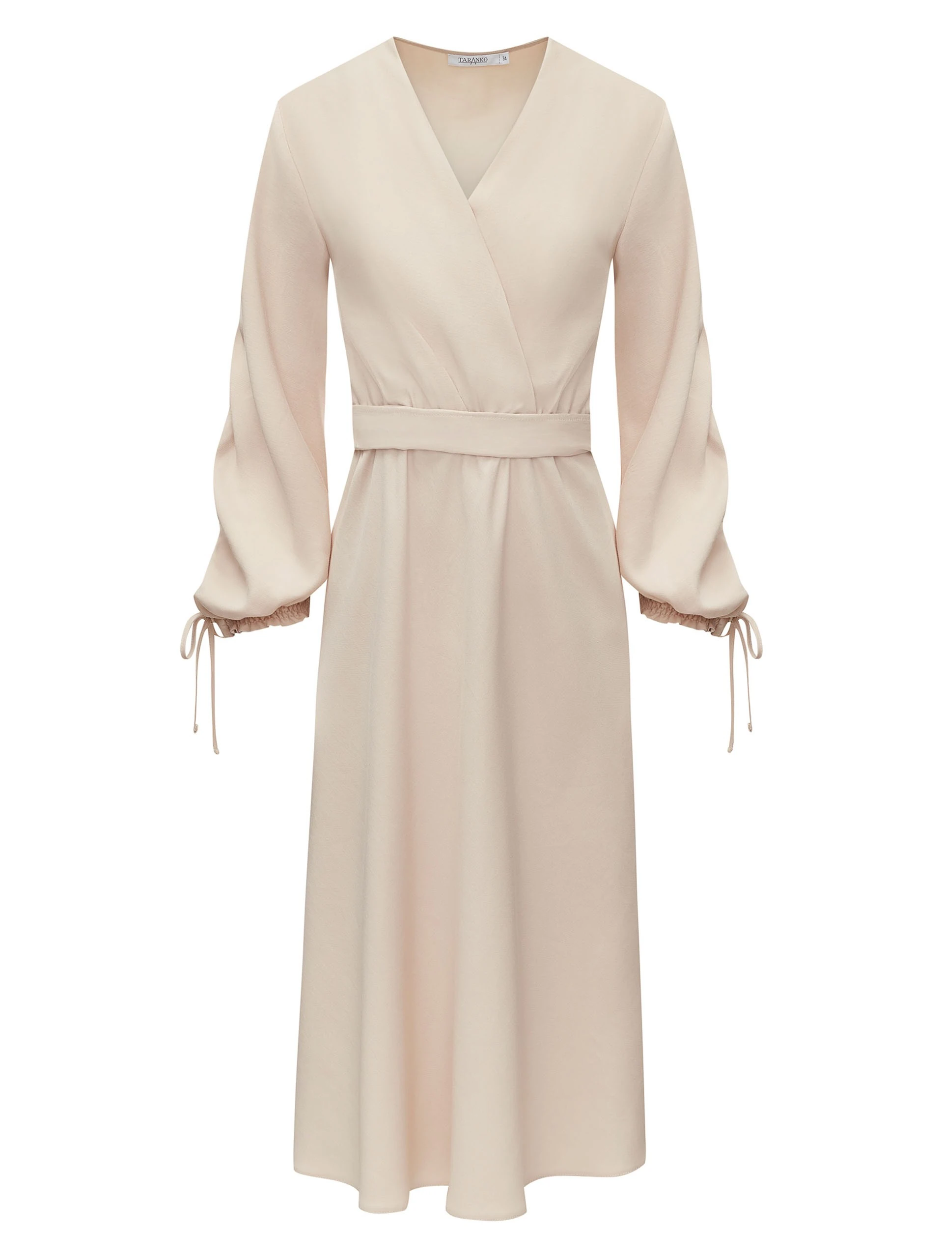 BEIGE VISCOSE DRESS