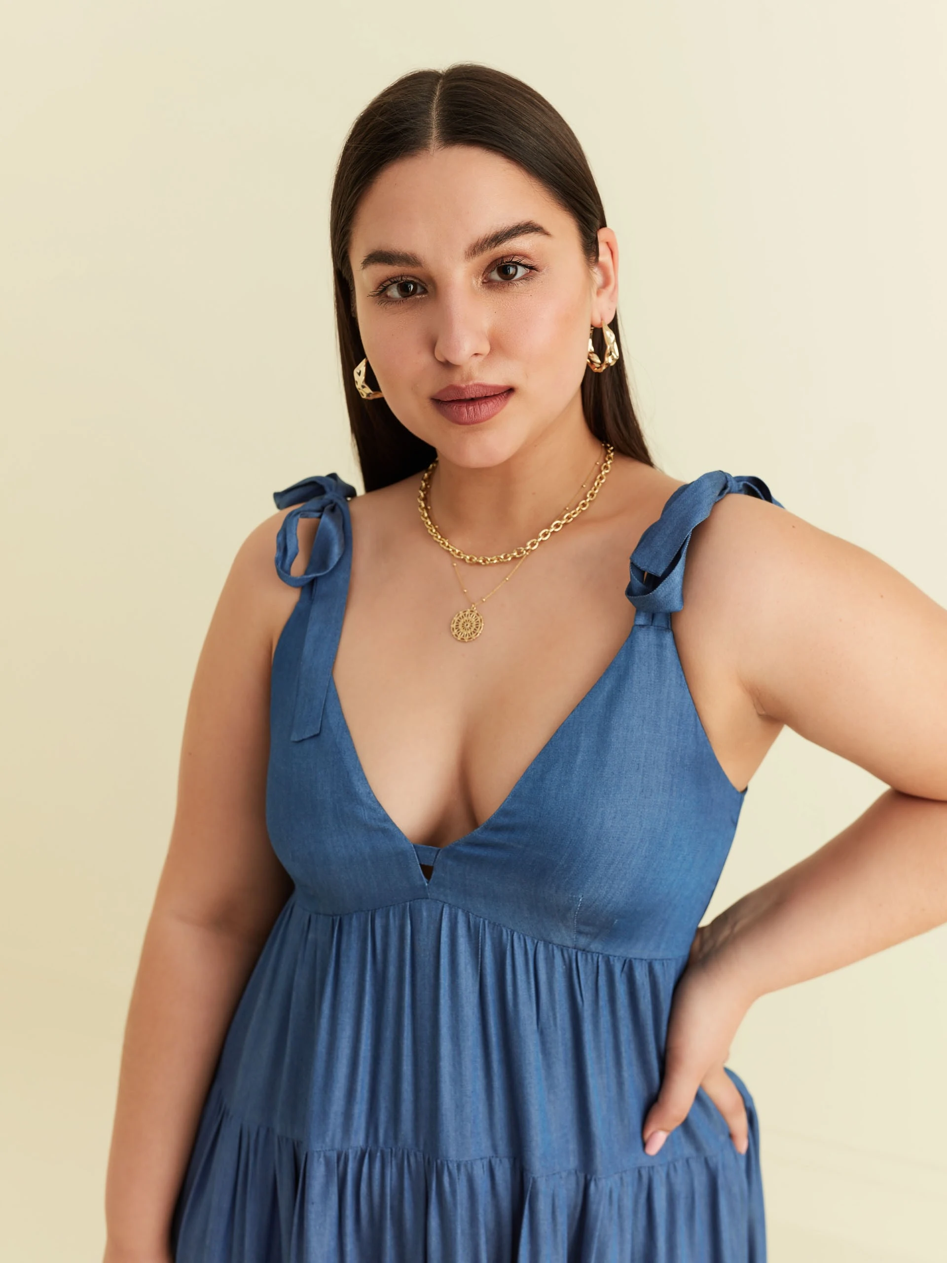 VISCOSE MAXI DRESS