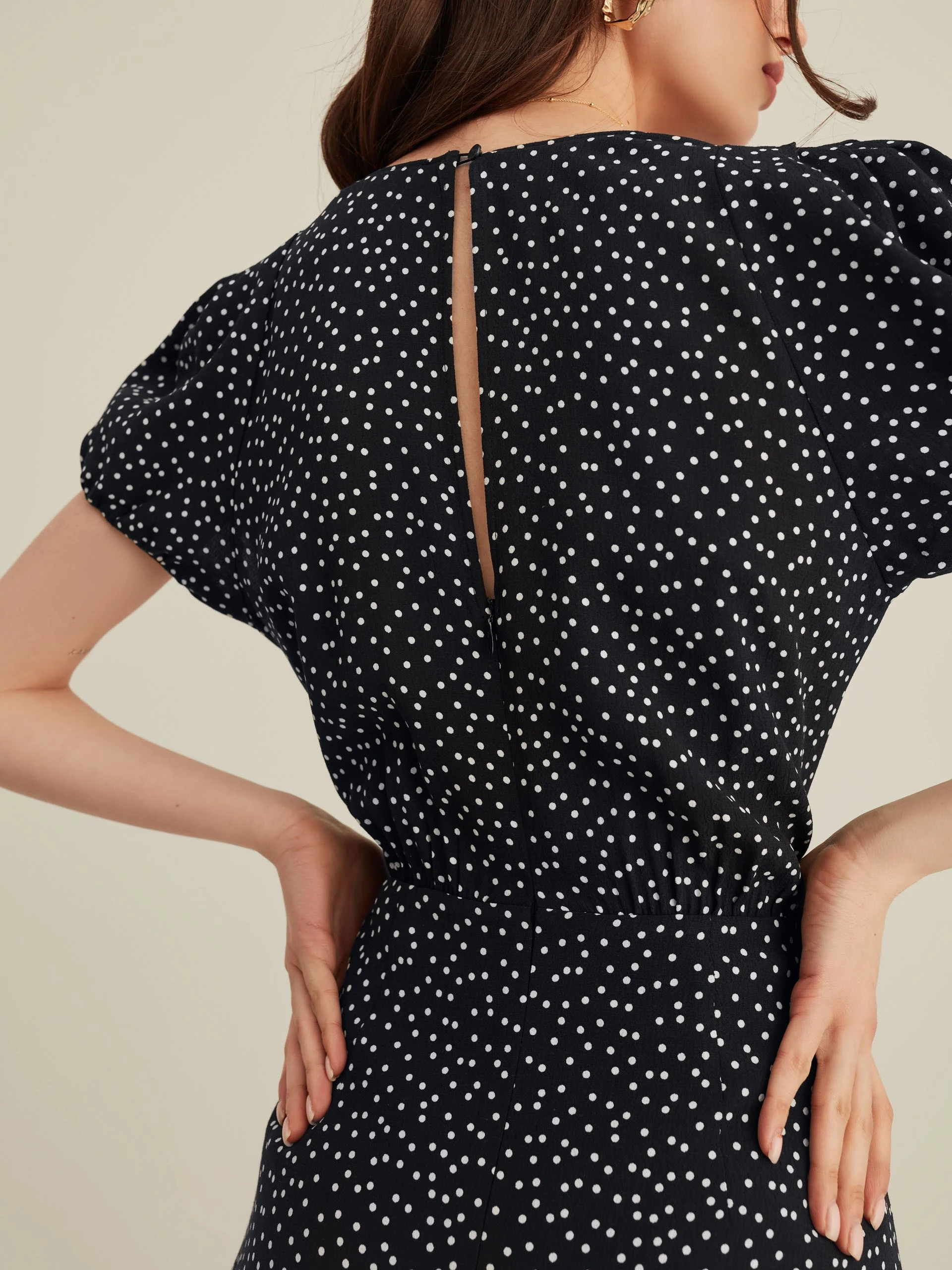 POLKA DOT MINI DRESS