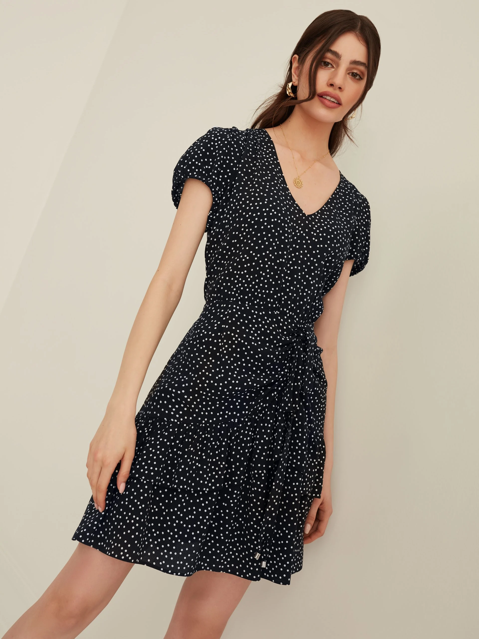 POLKA DOT MINI DRESS