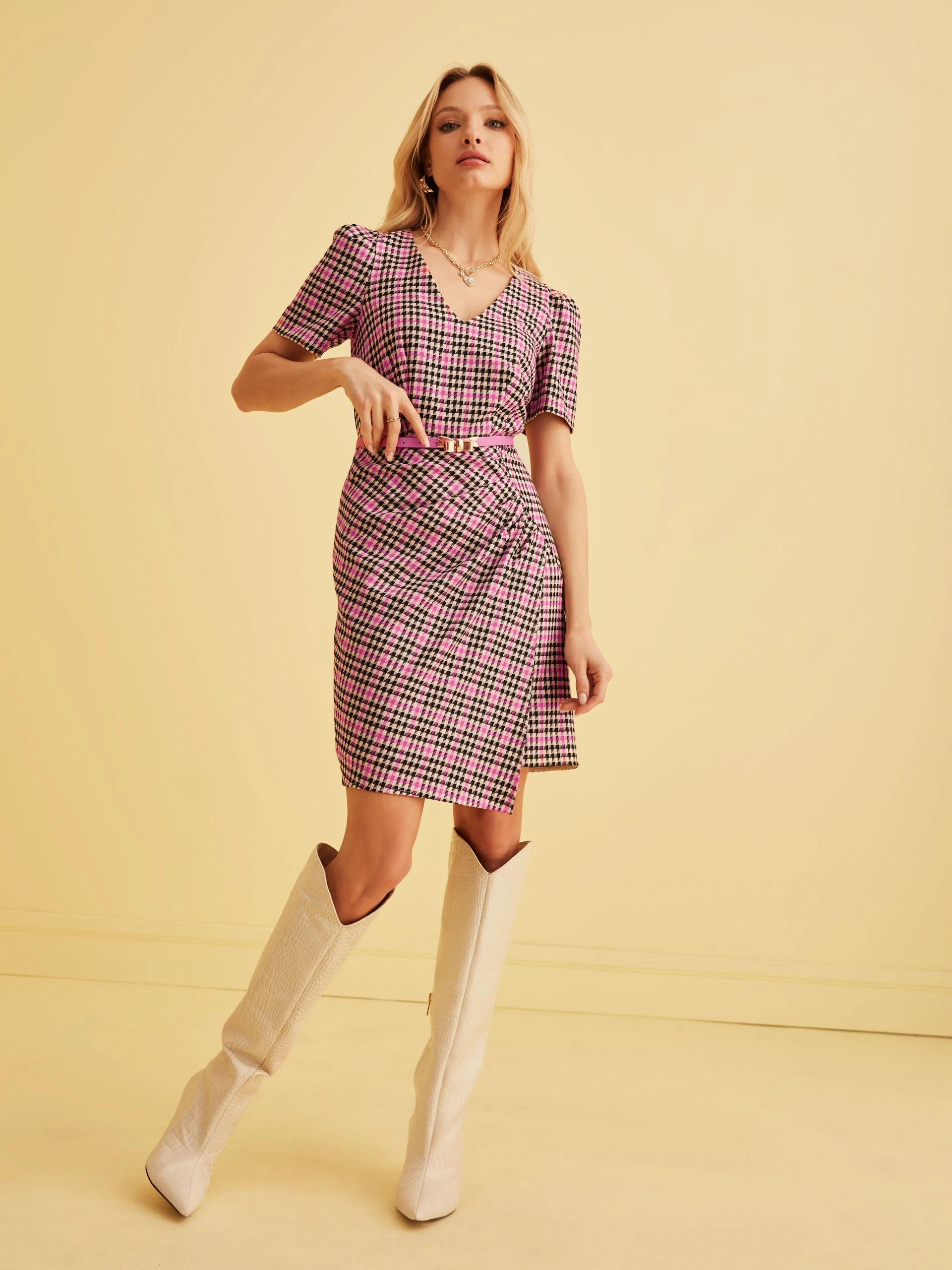 ELEGANT PEPLUM DRESS