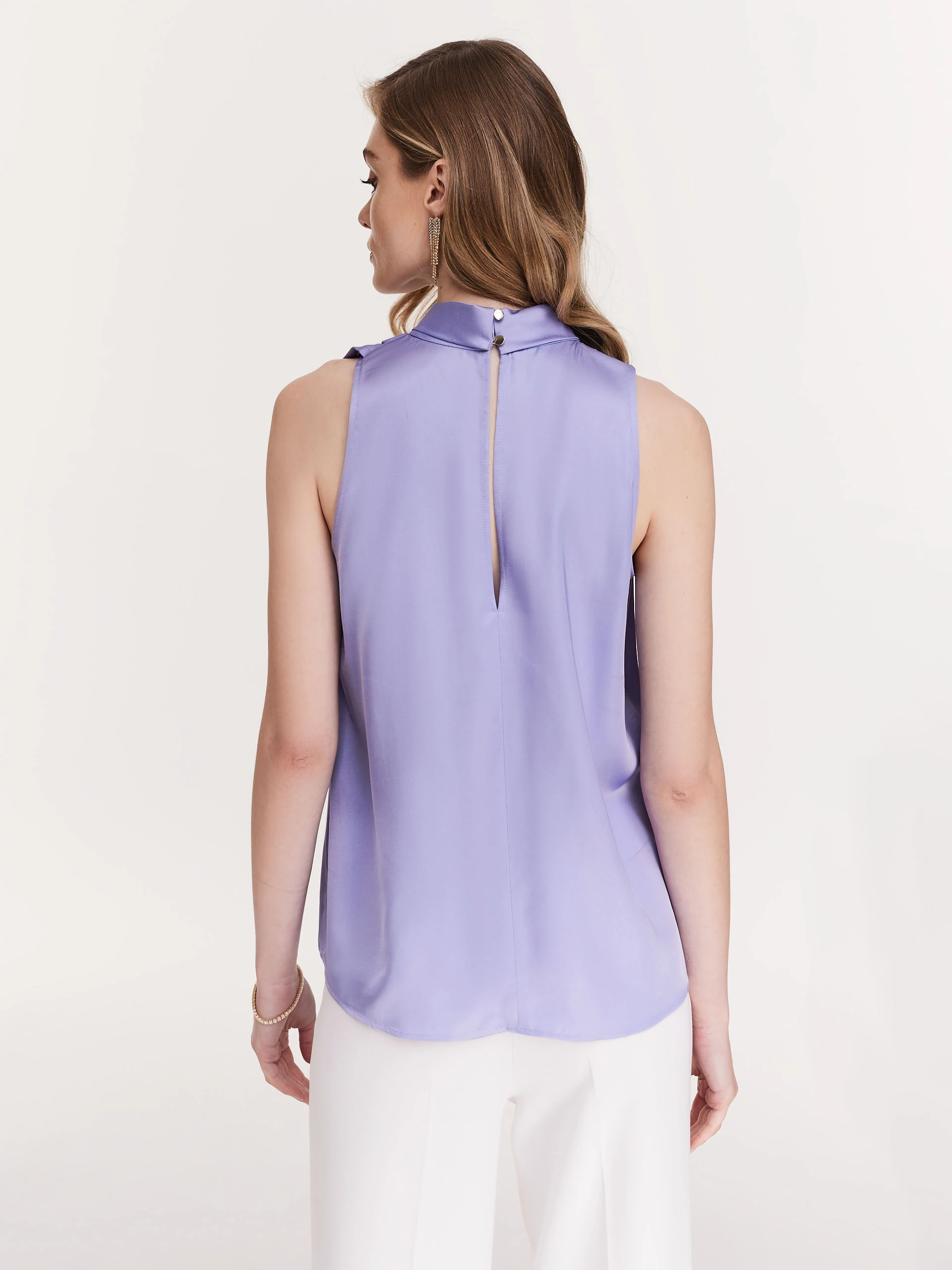 Lavender viscose blouse