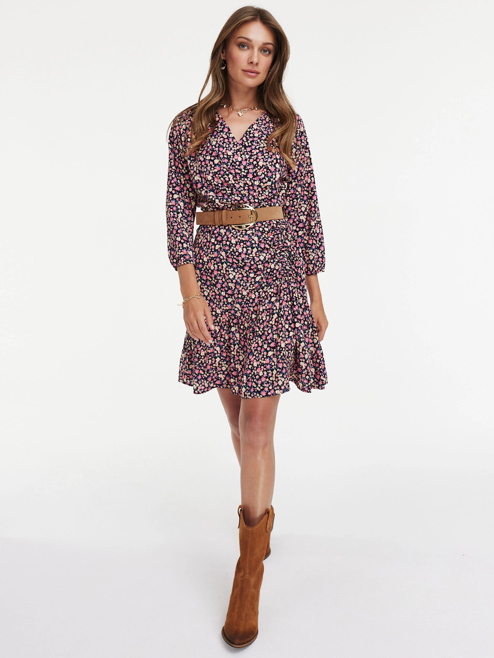 Viscose dress in a link