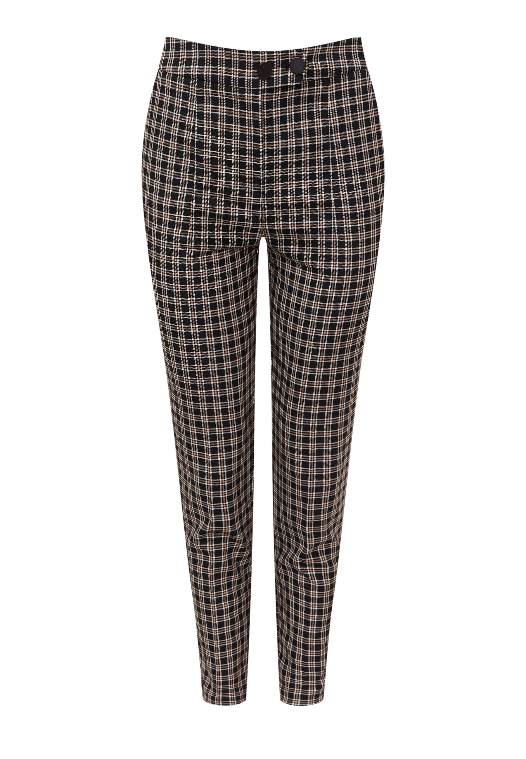 Checkered cigarette pants