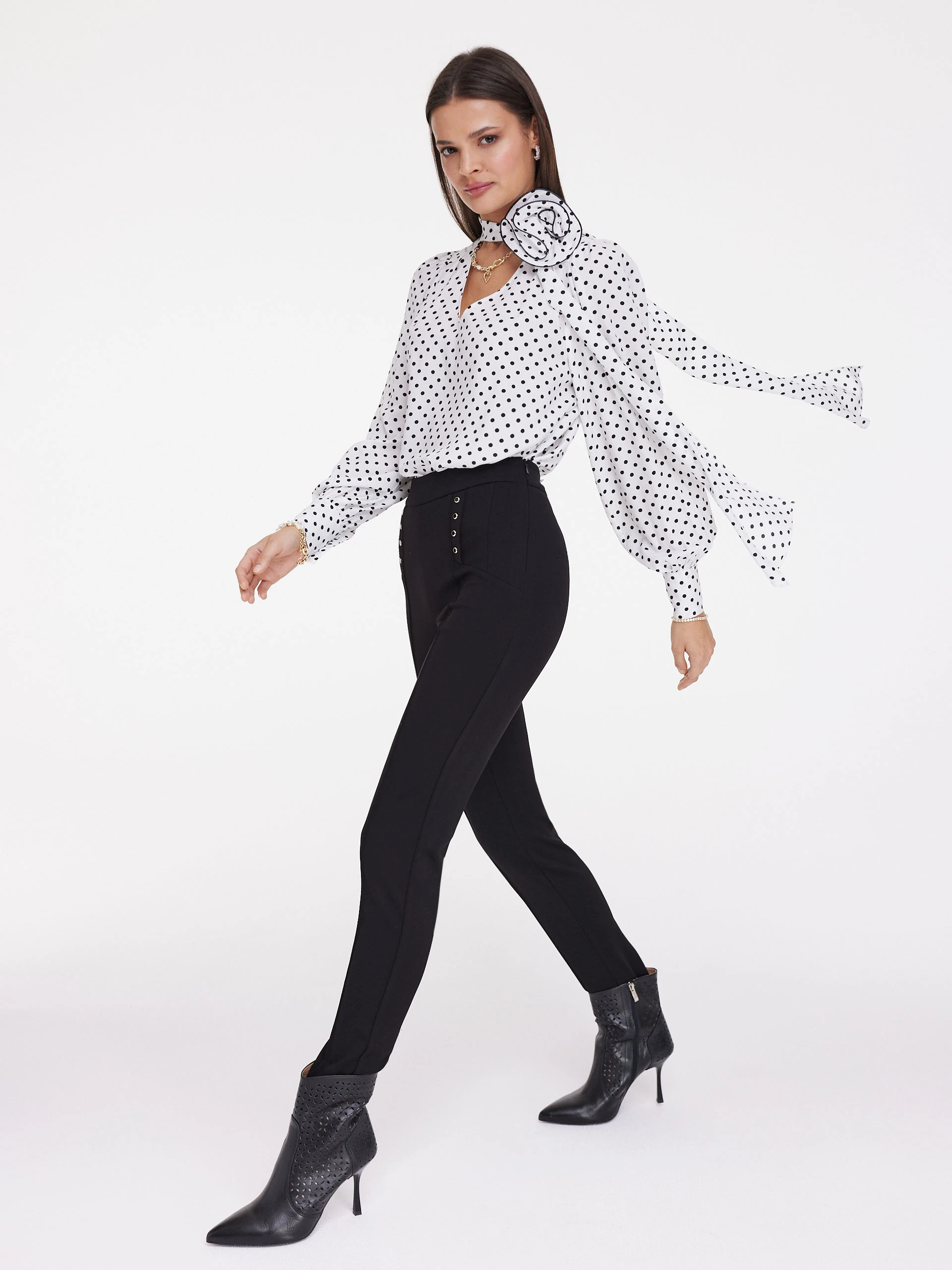 Black high-waisted pants