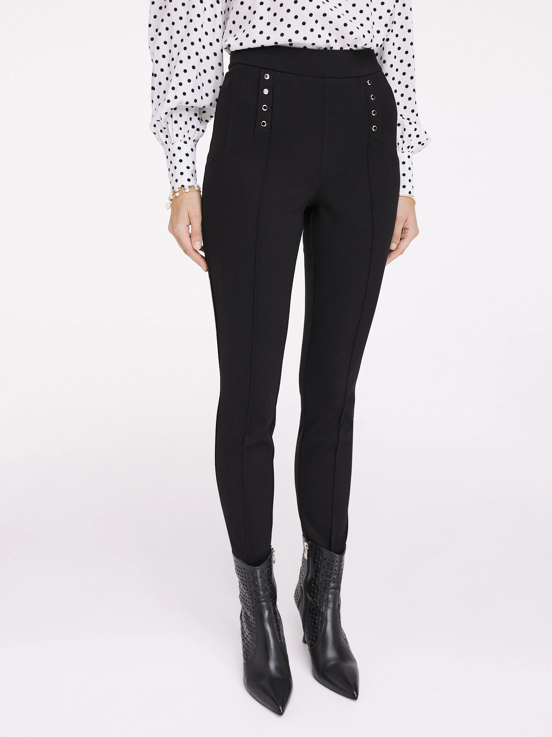 Black high-waisted pants