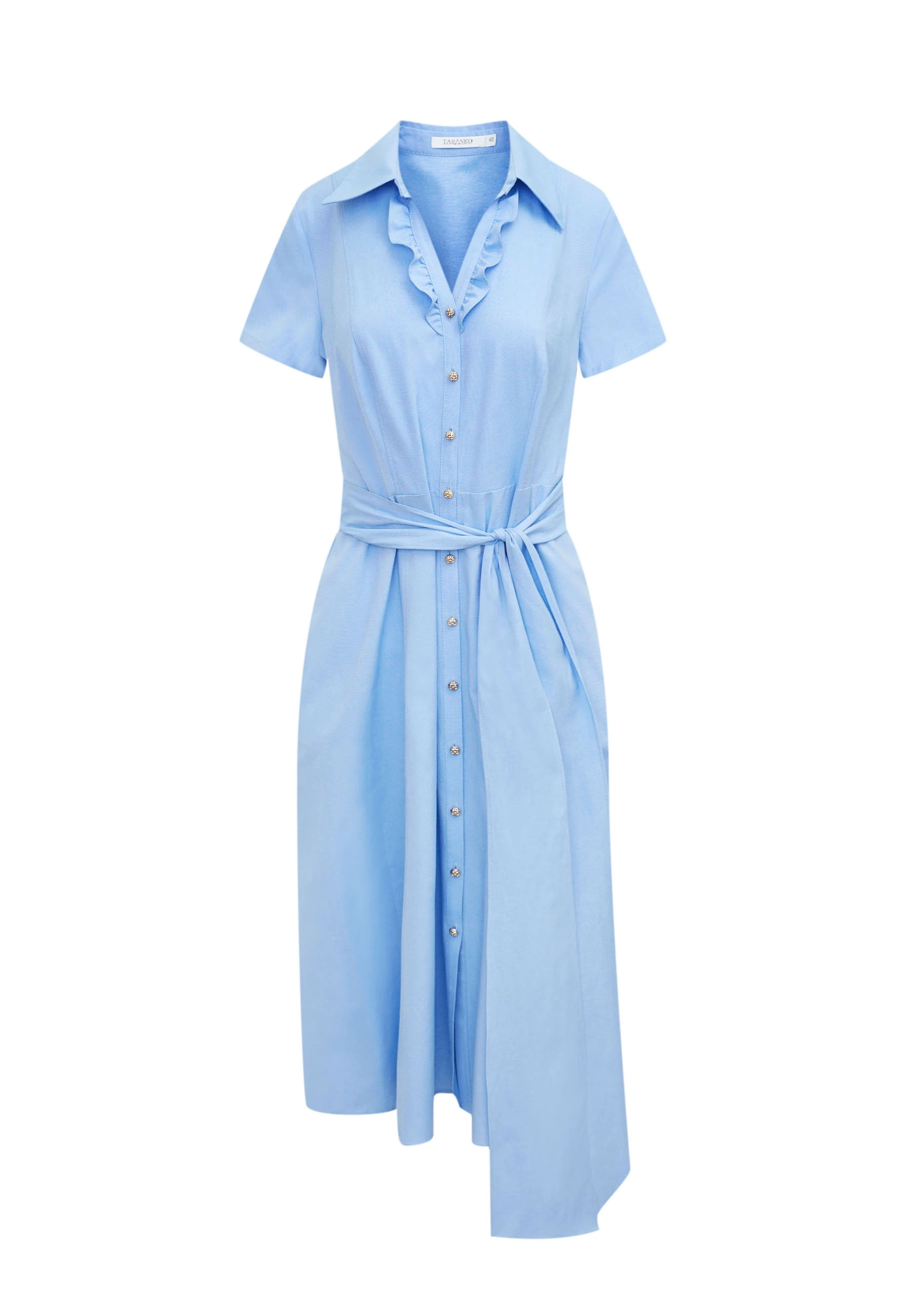 Blue cotton dress