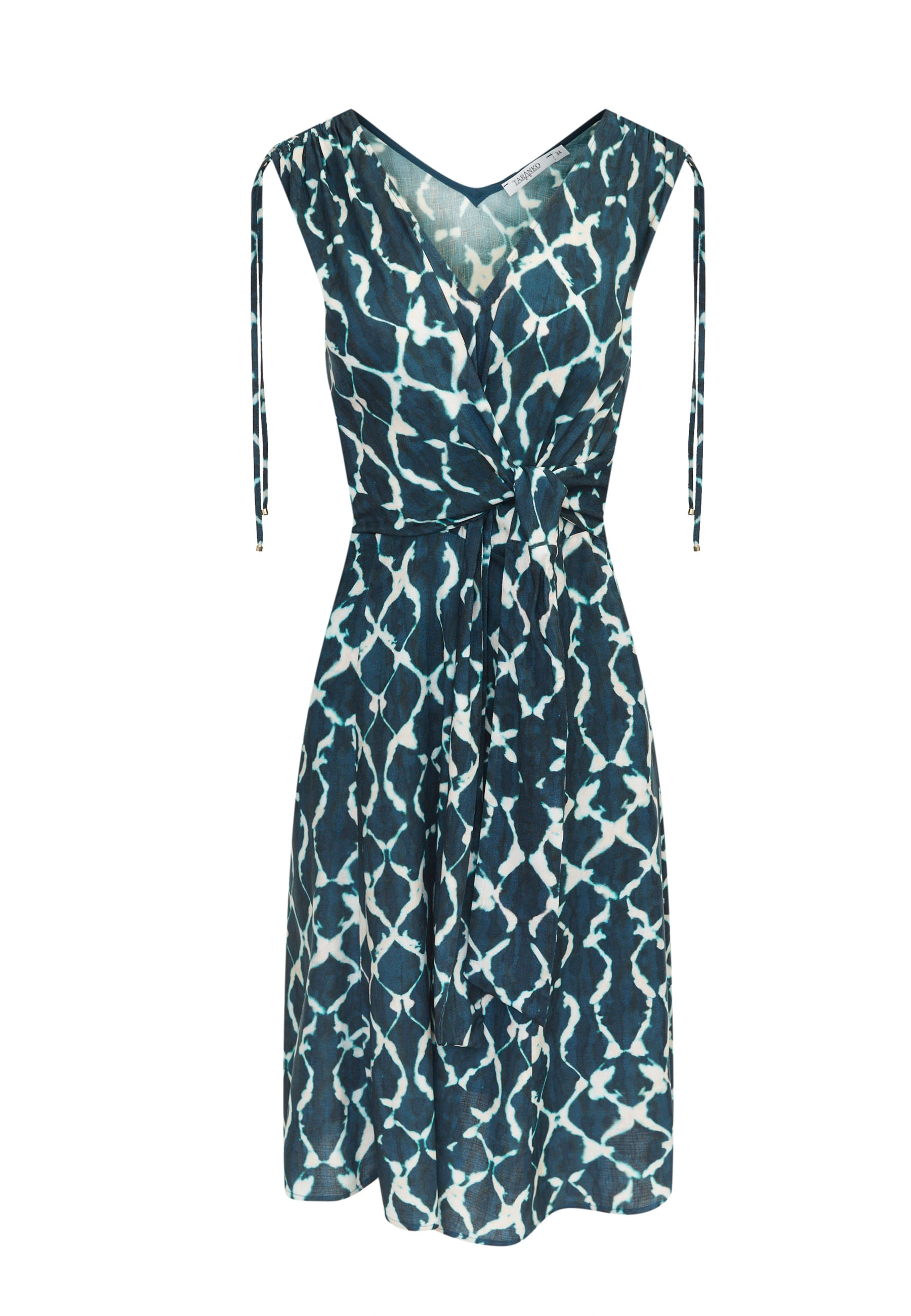 Blue knee-length dress