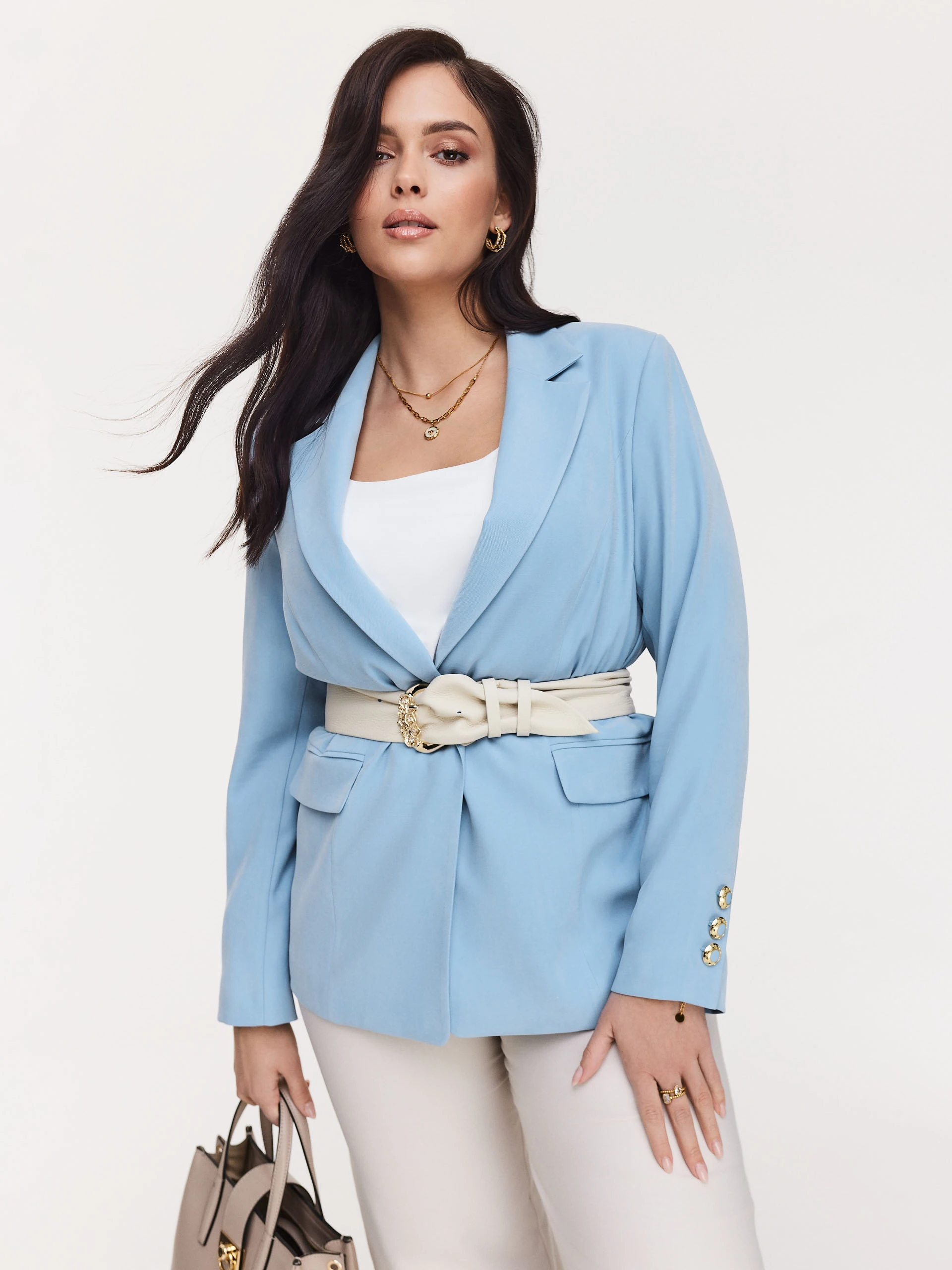 Blue jacket with pockets