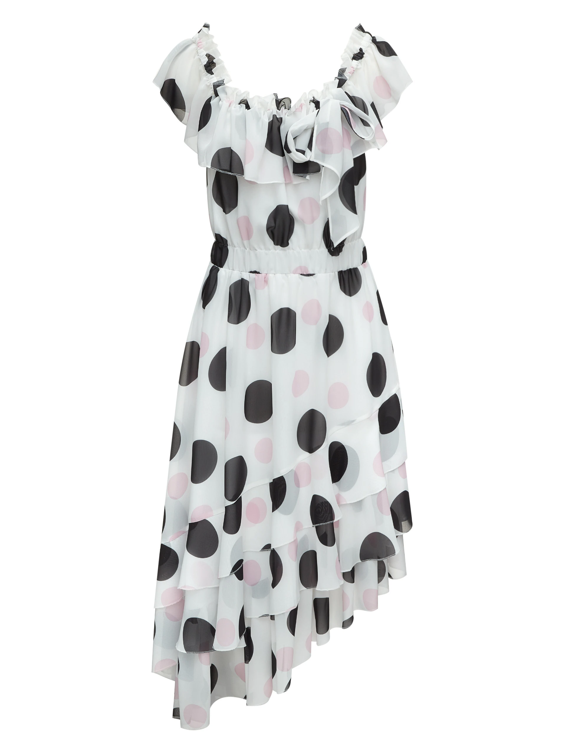 SPANGLED FLORAL PATTERN DRESS