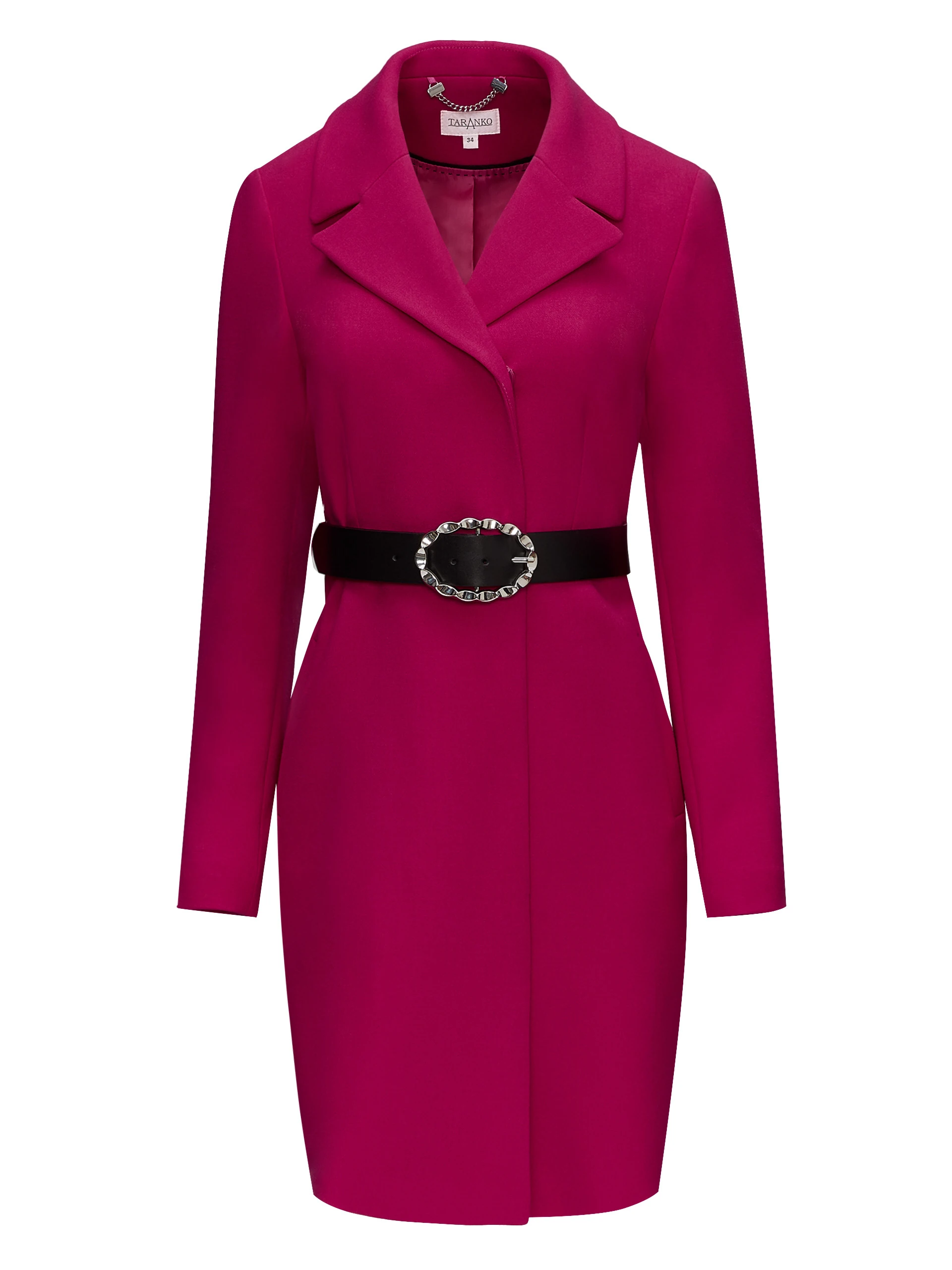 COAT WITH BINDING AT WAIST