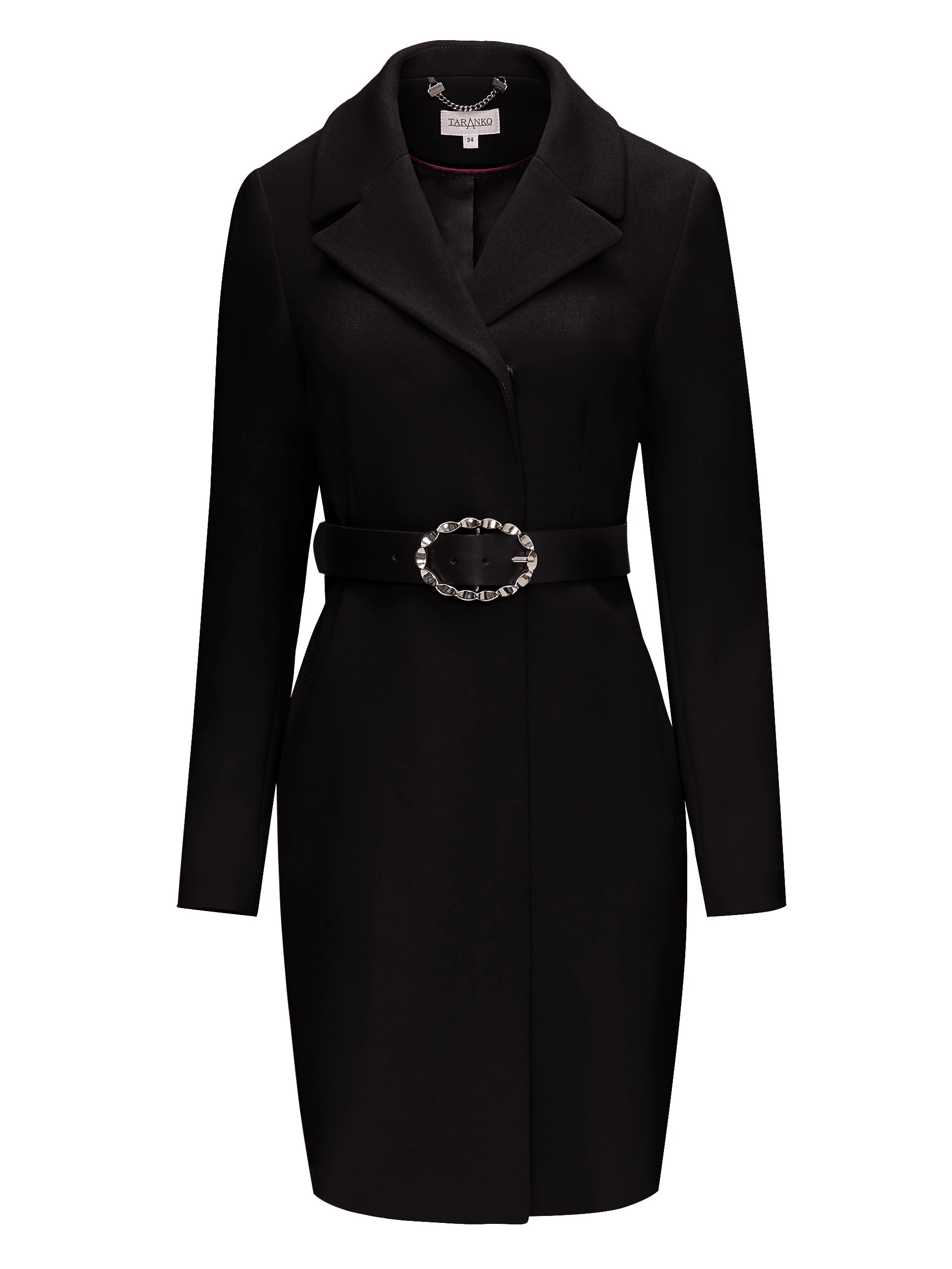 COAT WITH BINDING AT WAIST