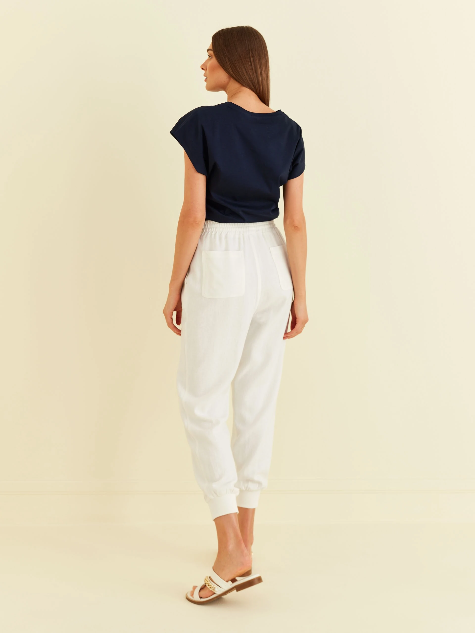 NAVY T-SHIRT WITH SHORT SLEEVES
