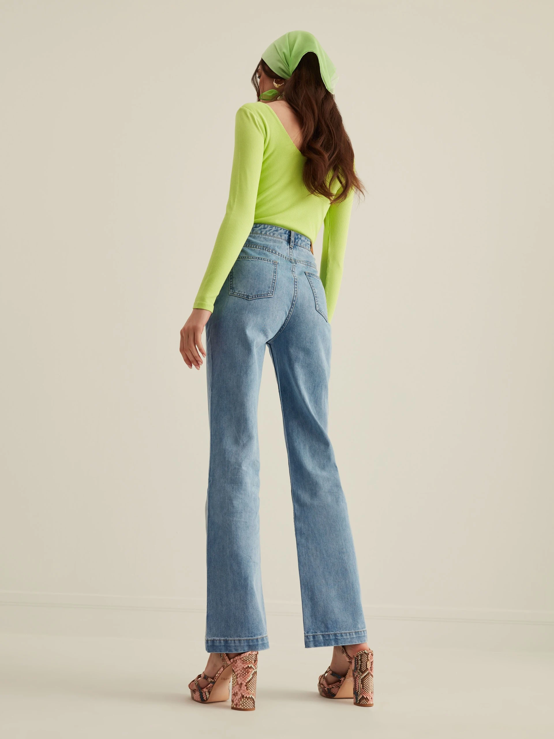LIME GREEN LONG SLEEVE BODYSUIT