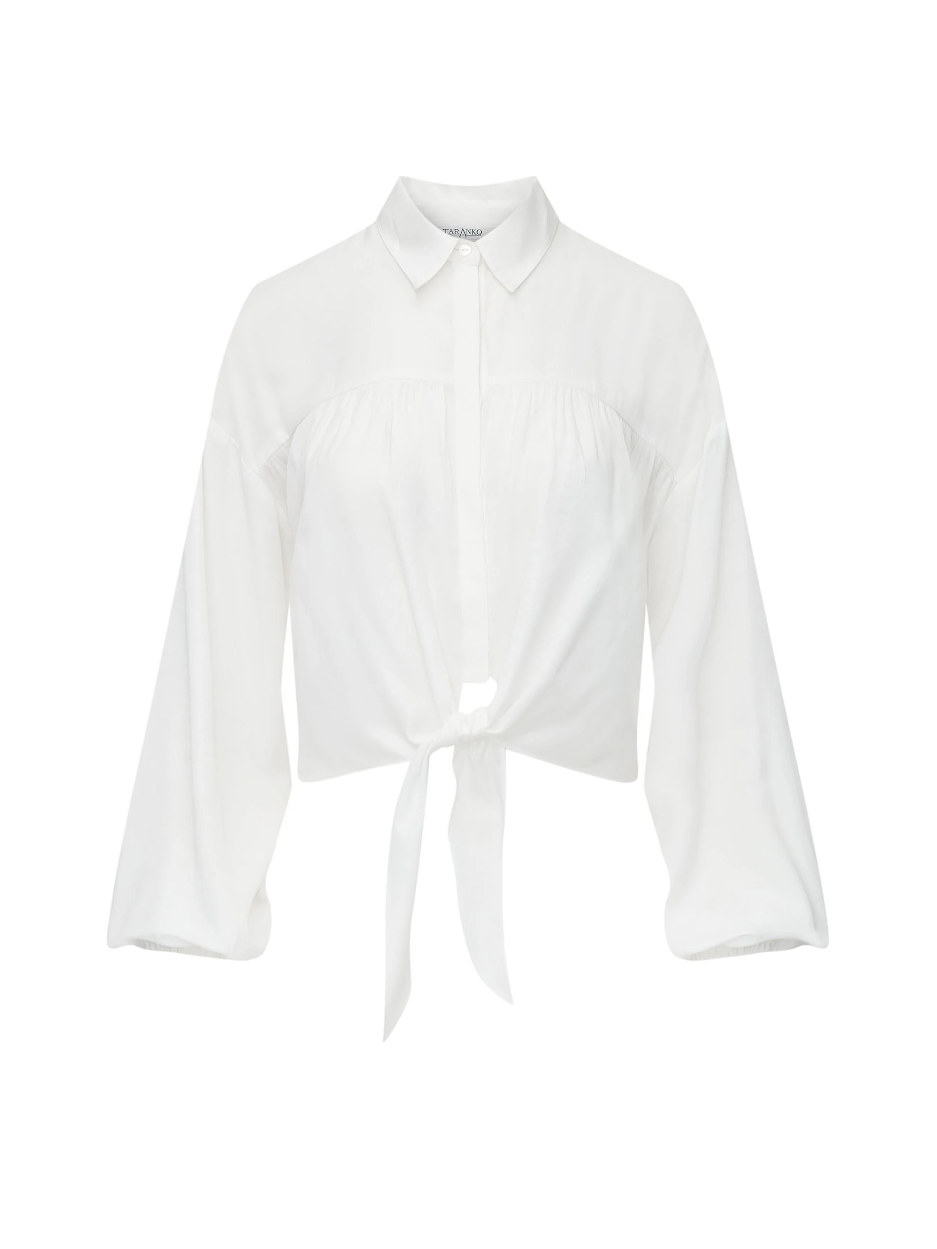 WHITE BLOUSE WITH BINDING