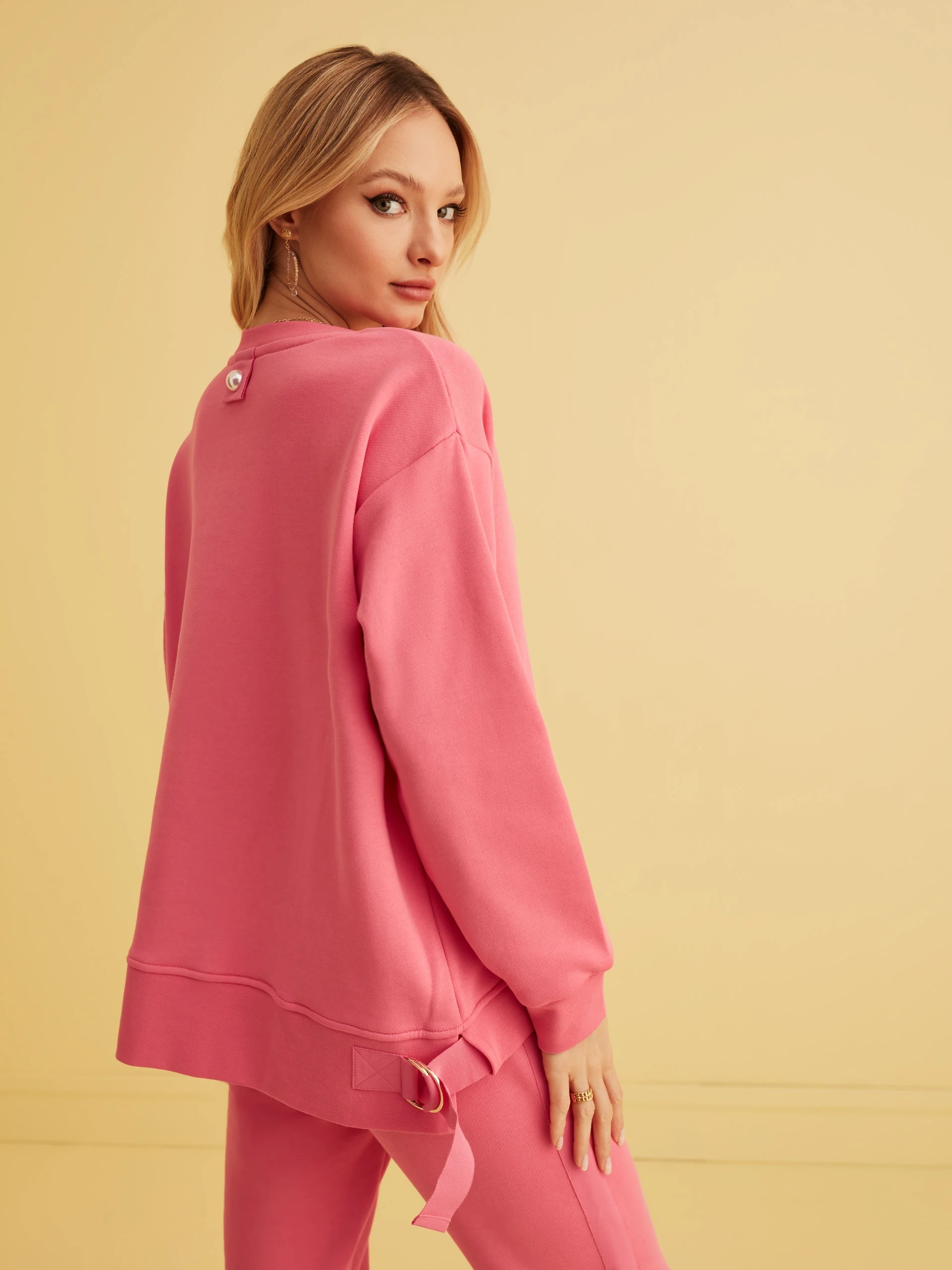 PINK ASYMMETRICAL BLOUSE