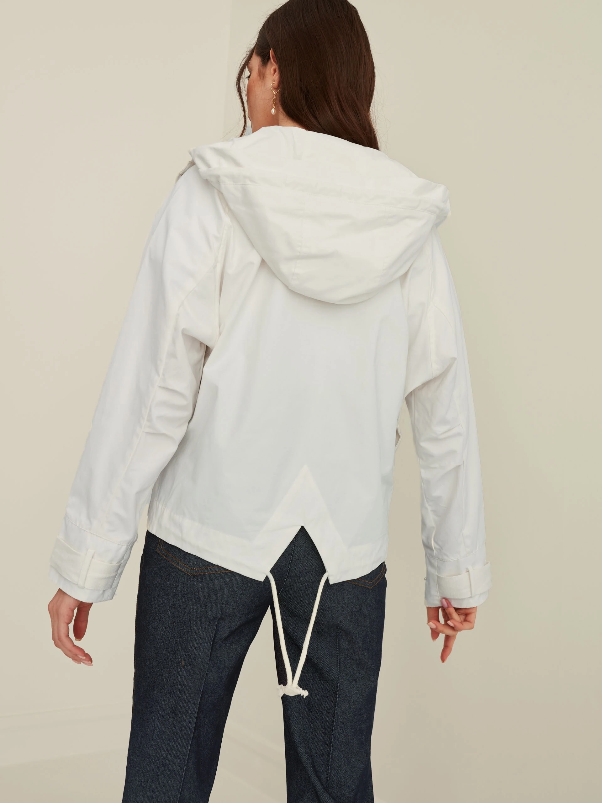 ECRU COLORED PARKA JACKET