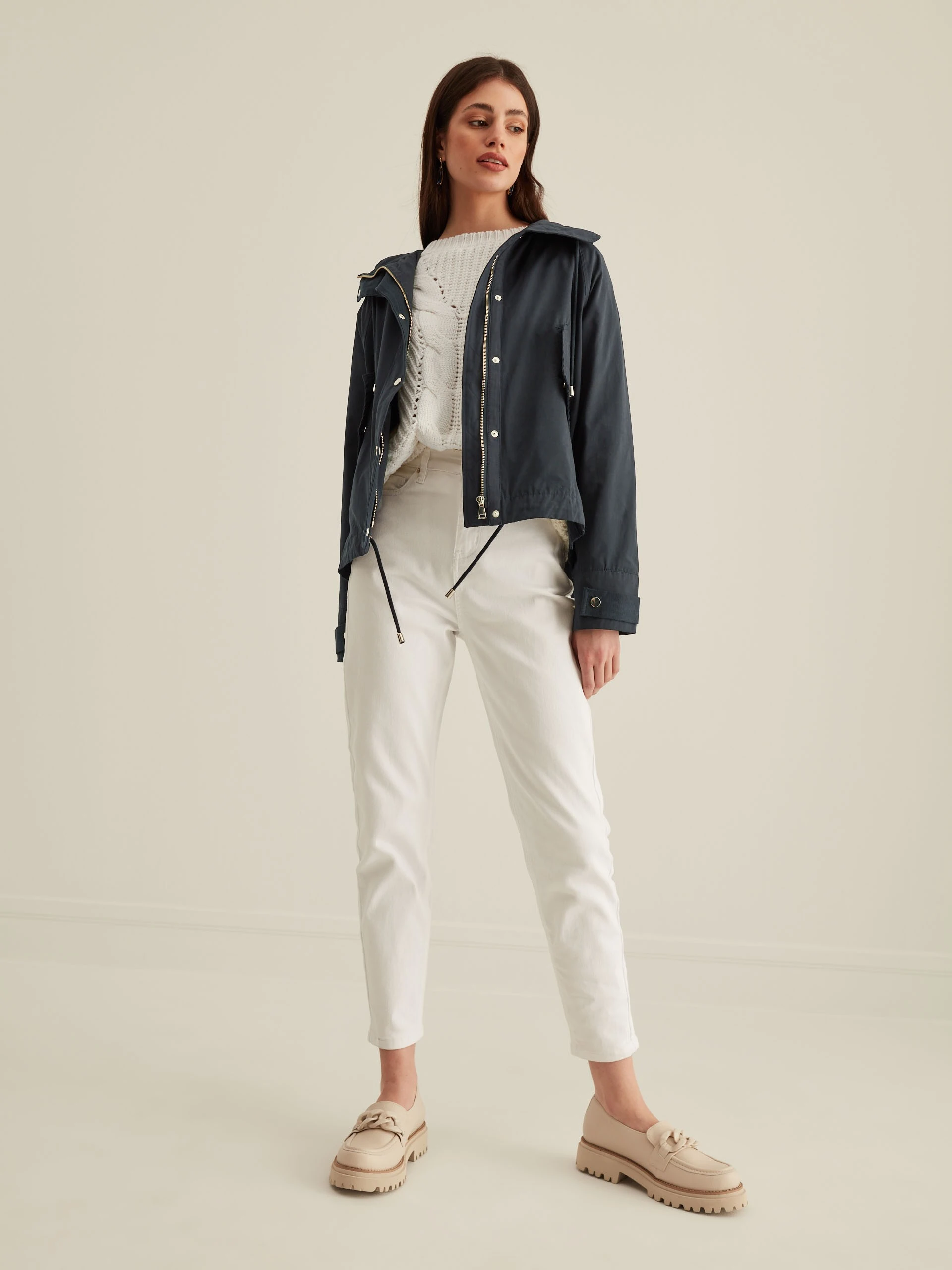 NAVY BLUE PARKA JACKET