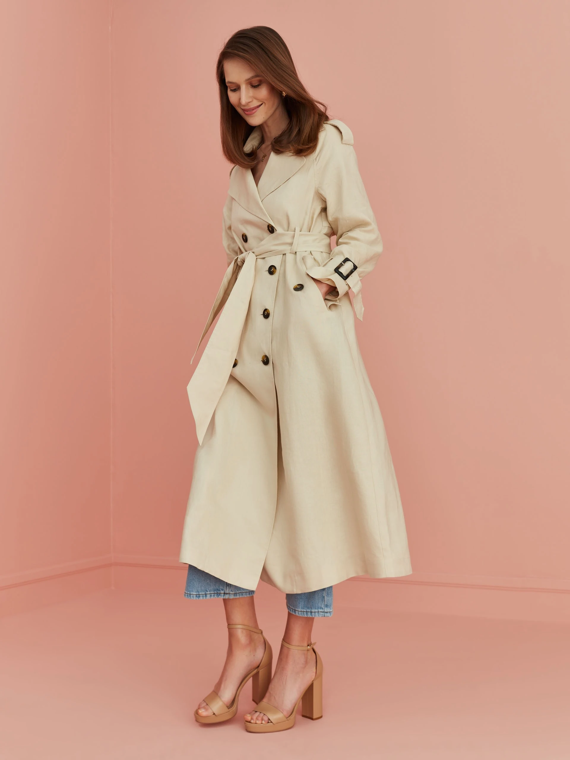 LINEN BEIGE COAT