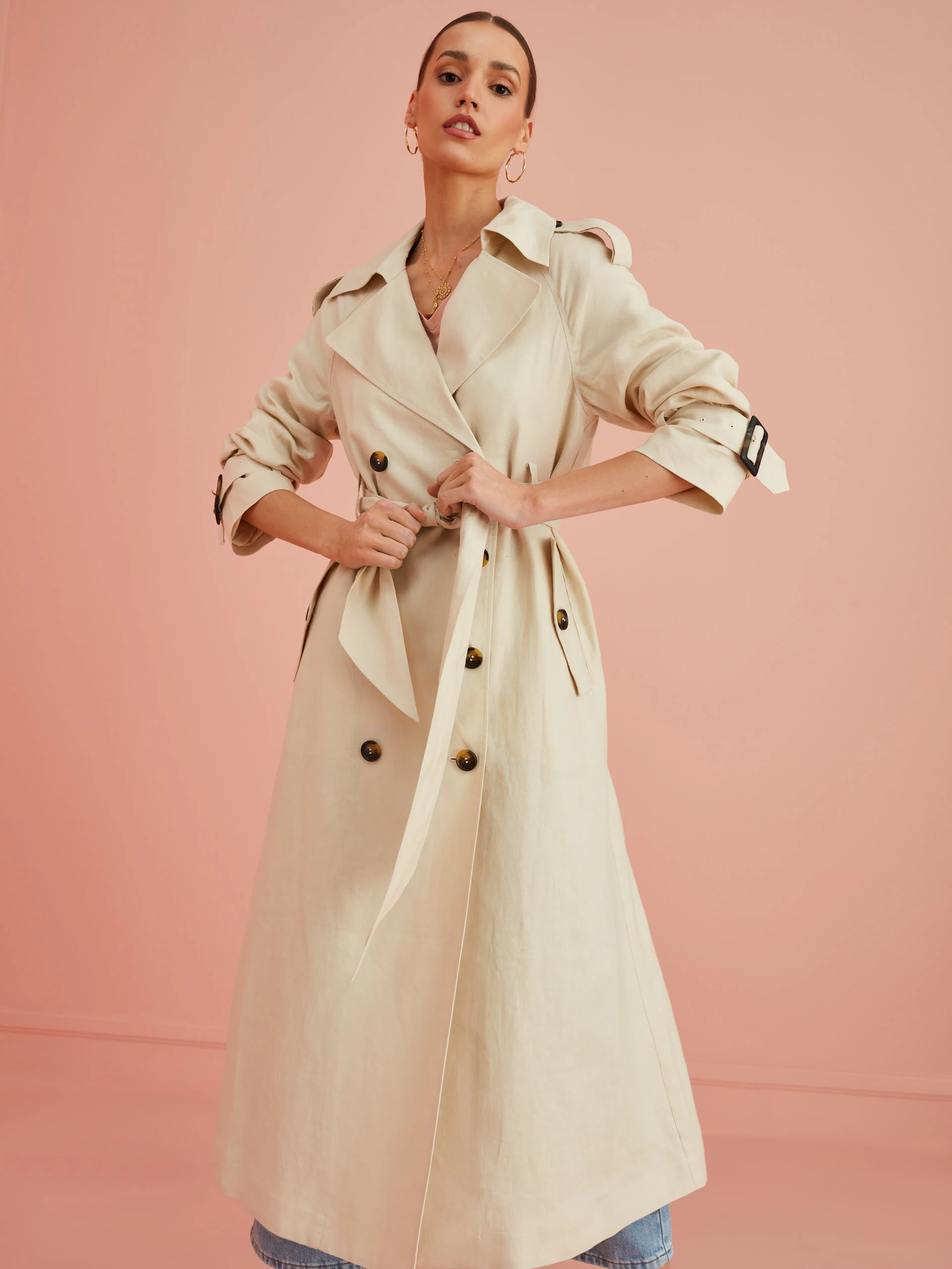 LINEN BEIGE COAT