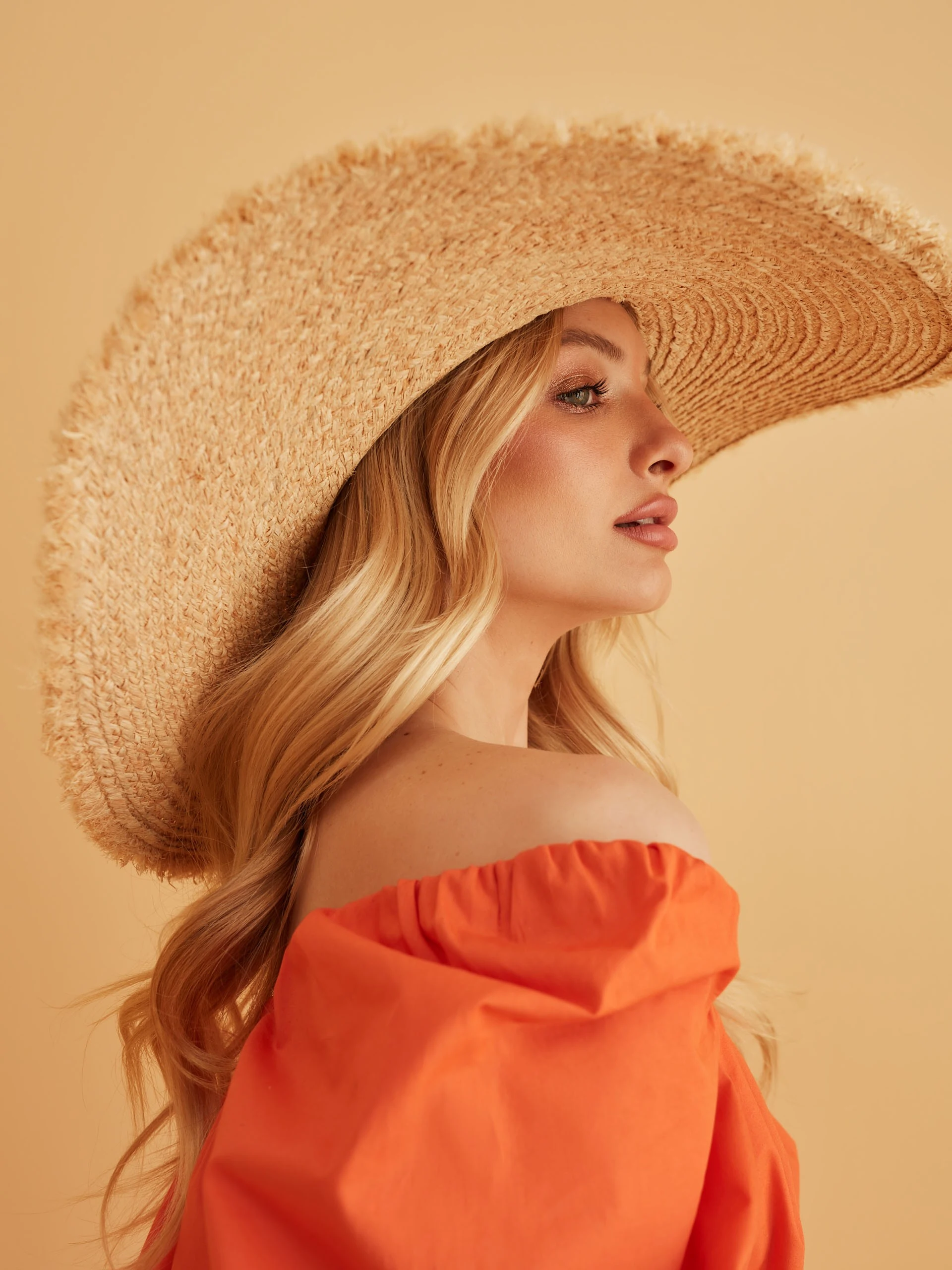 ORANGE COTTON DRESS