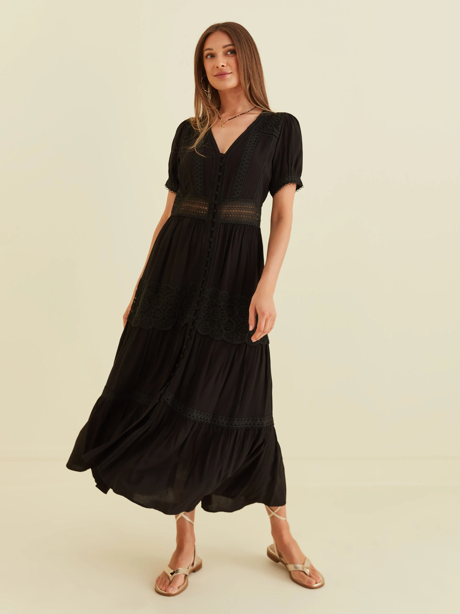 DRESS WITH OPENWORK DETAILS