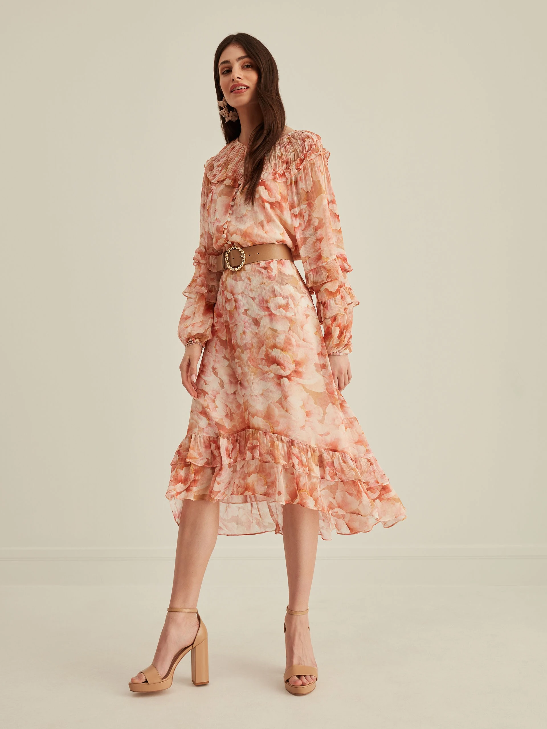 VISCOSE FLORAL DRESS