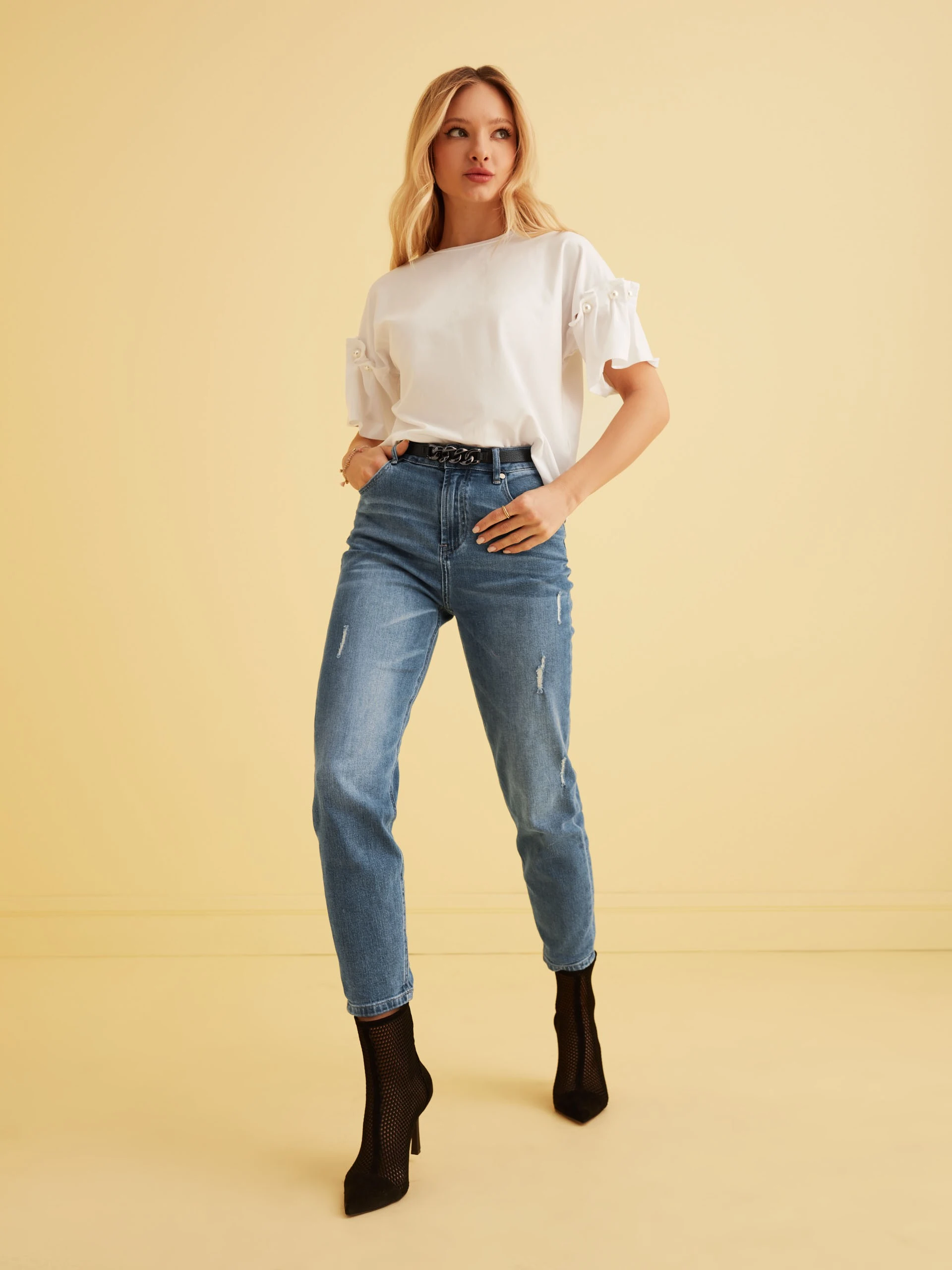 BLUE MOM JEANS