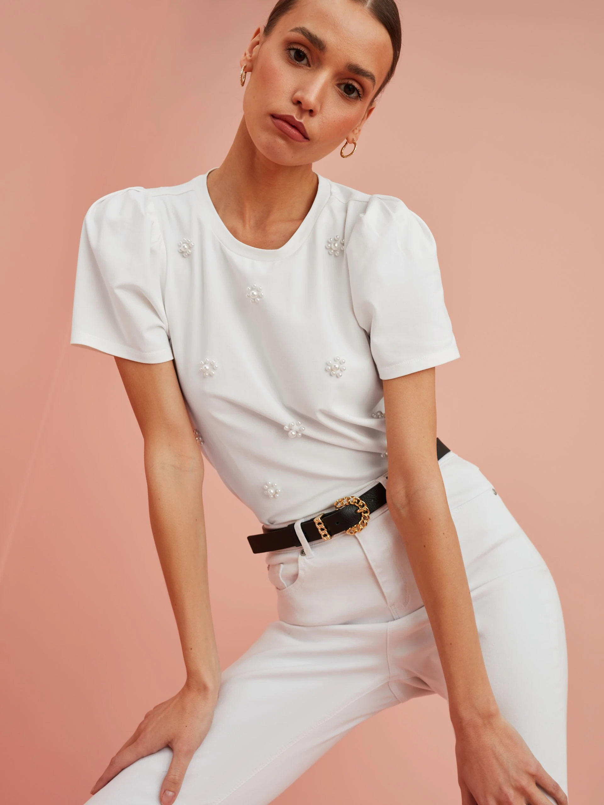 WHITE SKINNY JEANS