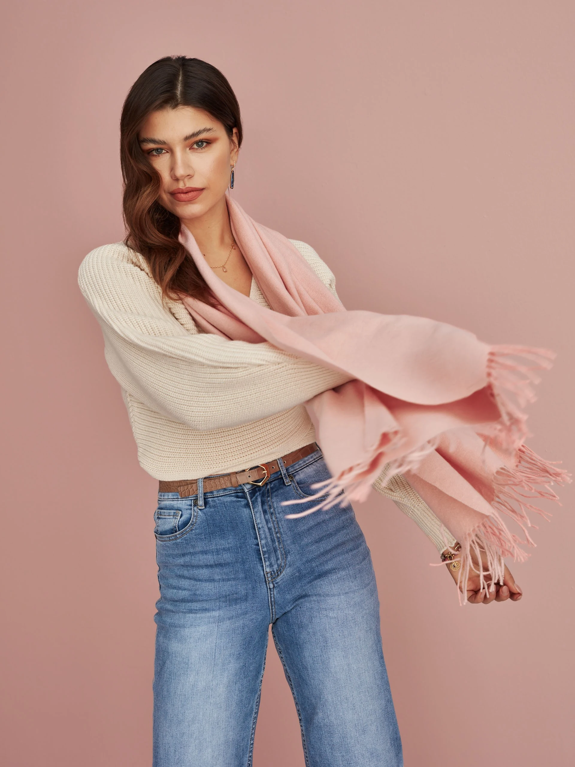 BEIGE WRAP CARDIGAN